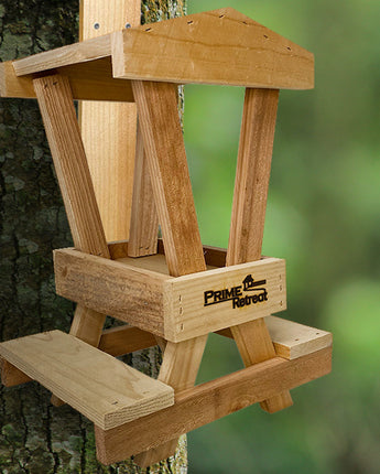 Cedar Picnic Table Squirrel Feeder by Prime Retreat