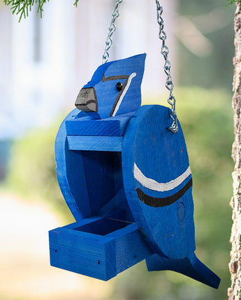 Blue Jay Shaped Bird Feeder by Prime Retreat