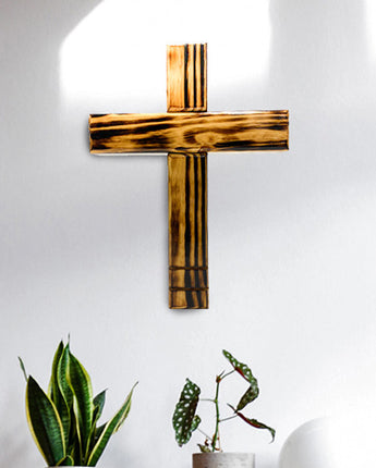 Distressed Rustic Wooden Cross by Prime Retreat