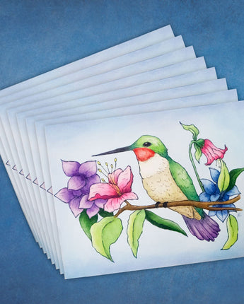 Set of 8 All Purpose "Hummingbird" Greeting Cards