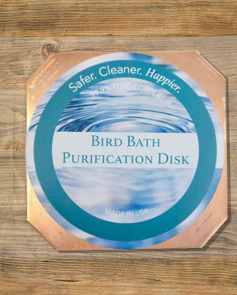 Bird Bath Purification Disk, Copper, by Prime Retreat