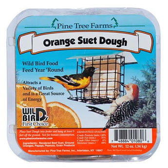 Pine Tree Farms Orange Suet Dough, 12 oz., Pack of 12