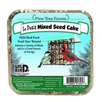 Pine Tree Farms Le Petit Mixed Seed Cake, 9 oz., Pack of 12