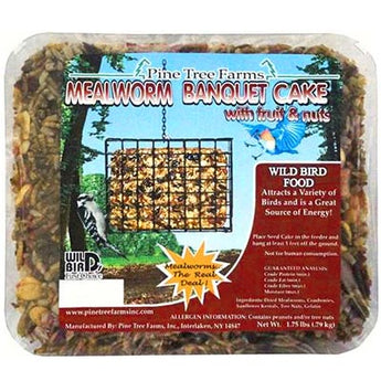 Pine Tree Farms Mealworm Banquet Seed Cake, 1.75 lbs., 8 Pk.