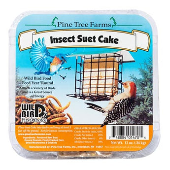 Pine Tree Farms Insect Suet Cake, 12 oz., Pack of 12