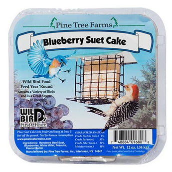 Pine Tree Farms Blueberry Suet Cake, 12 oz., Pack of 12