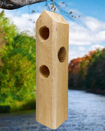 Pine Tree Farms Log Jammer Suet Feeder, Wood