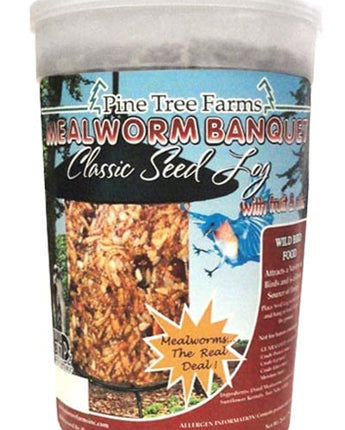 Pine Tree Farms Mealworm Banquet Seed Log, 1.75 lbs., 12 Pk.