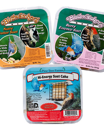 Pine Tree Farms Variety Pack of Suet Cakes, Nut & Berry