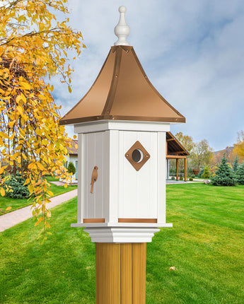 Royal Crowne Castle Birdhouse, Copper Roof, Bird