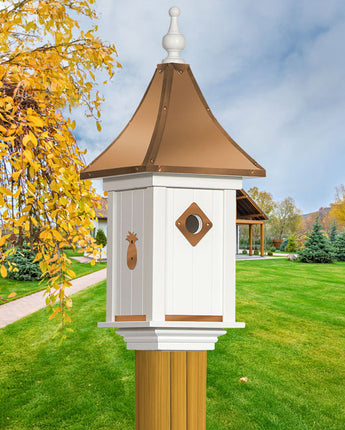 Royal Crowne Castle Birdhouse, Copper Roof, Pineapple