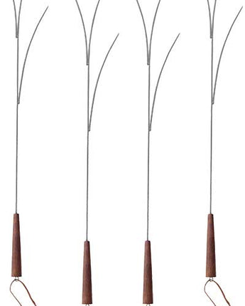 Rome Stainless Steel Marshmallow Twig Forks, Pack of 4