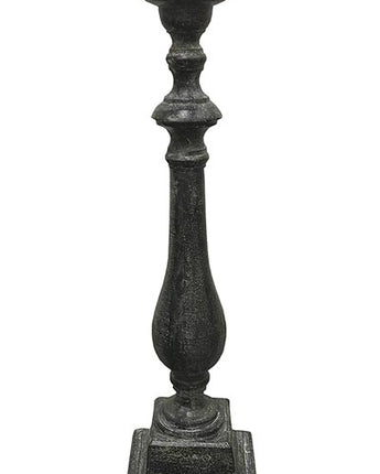 Rome Cast Aluminum Spindle Pedestal, Antique, 21.5"