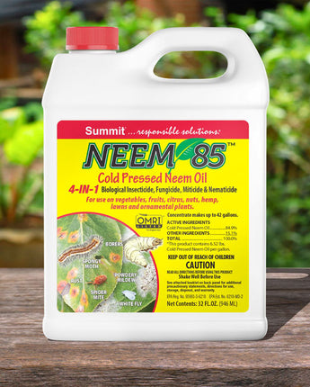 Summit NEEM 85 Cold Pressed Neem oil, Quart