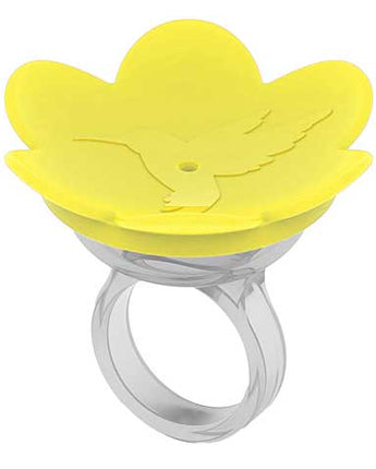 Songbird Essentials HummerRing Hummingbird Feeder, Yellow