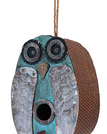 Songbird Essentials Blue Owl Bird House