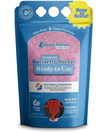 Sweet-Nectar Clear Butterfly Nectar, RTU, 1.5L Eco Pouch