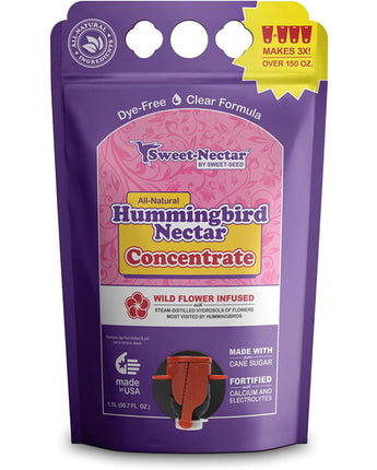 Sweet-Nectar Clear Hummingbird Nectar, Conc., 1.5L Eco Pouch