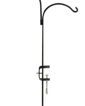 The Hookery Adjustable Double Deck Hook with Clamp, Black