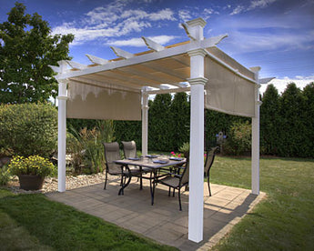 New England Malibu Pergola, White, 10' x 10'