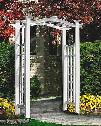 New England Florence Arbor, White, 89.5"H