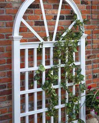 New England Vienna Trellis, White, 83.75"H