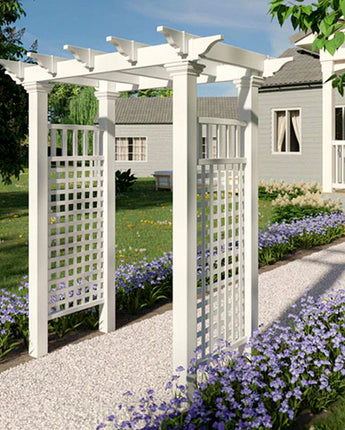 New England Fairfield Arbor, White, 86"H