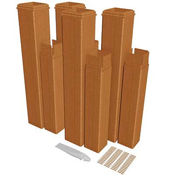 New England 5" x 5" Pergola Extension Kit, Wood Grain, 4 Pk.