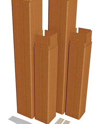 New England 5" x 5" Pergola Extension Kit, Wood Grain, 2 Pk.