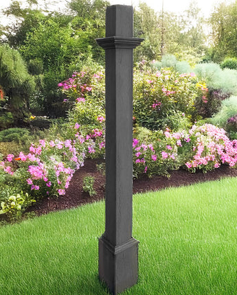 New England Decorative Mounting Post, Slate, 5'