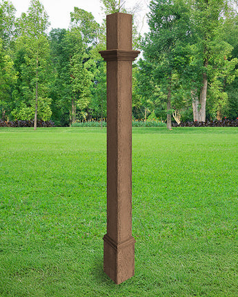 New England Decorative Mounting Post, Espresso, 5'