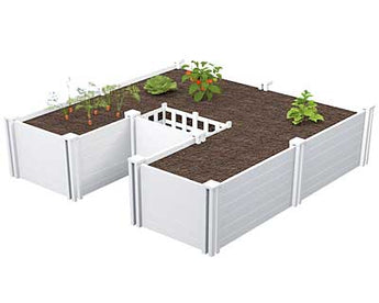 Vita Gardens Keyhole Garden Bed w/Easy Access, 6'L x 6'W