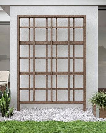 Vita Gardens Urbana Modern Trellis, Espresso Brown, 84"H