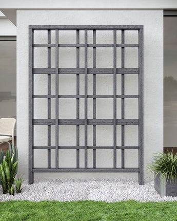 Vita Gardens Urbana Modern Trellis, Slate Gray, 84"H