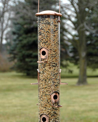 Woodlink Copper Mega Tube Bird Feeder