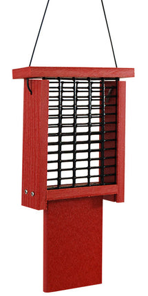 Woodlink Going Green Suet Feeder with Tail Prop, Red