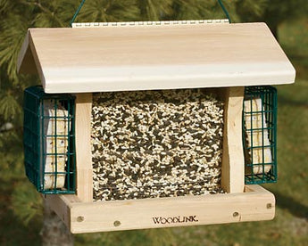 Woodlink Premier Cedar Seed & Suet Bird Feeder