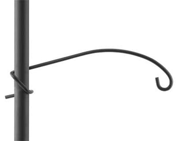Woodlink Pig Tail Pole Hanger, Black, 14"L