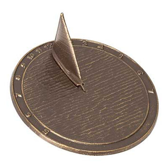 Whitehall Aluminum Day Sailor Sundial, French Bronze, 9.5"