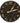 Whitehall Artisan Wall Clock, Black/Gold, 16" dia.
