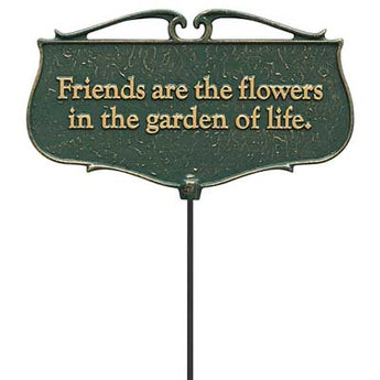 Whitehall Garden Poems "Friends are the flowers..." Plaque
