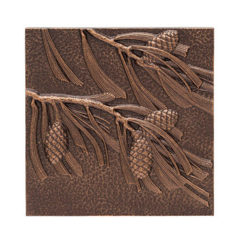 Whitehall Pinecone Wall Art, Antique Copper Colored, 8"W