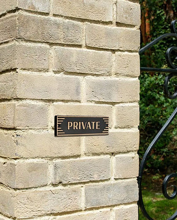 Whitehall Door Art Deco Plaque, Private