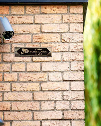 Whitehall Door Art Deco Plaque, Video Surveillance