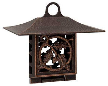 Whitehall Oak Leaf Suet Feeder, Oil Rub Bronze