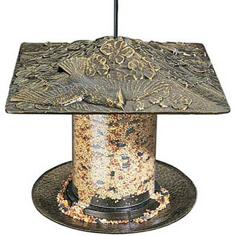 Whitehall Cardinal Tube Bird Feeder, French Bronze