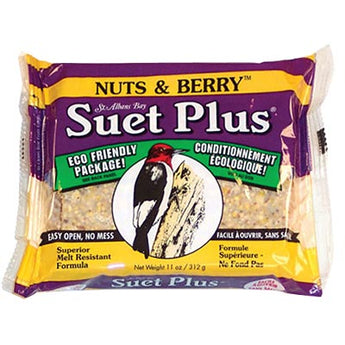 Wildlife Sciences Nut & Berry Suet Cakes, 11 oz., Pack of 12