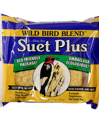 Wildlife Sciences Wild Bird Blend Suet Cakes, 11 oz, 12 Pack