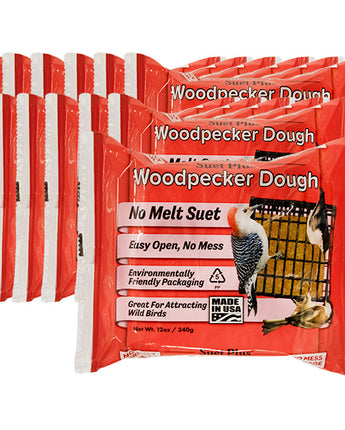 Wildlife Sciences Suet Plus Woodpecker Dough, 12 Pack