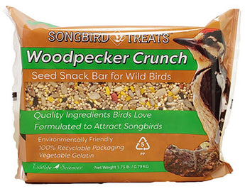 Wildlife Sciences Woodpecker Crunch Seed Cakes, Pack of 8